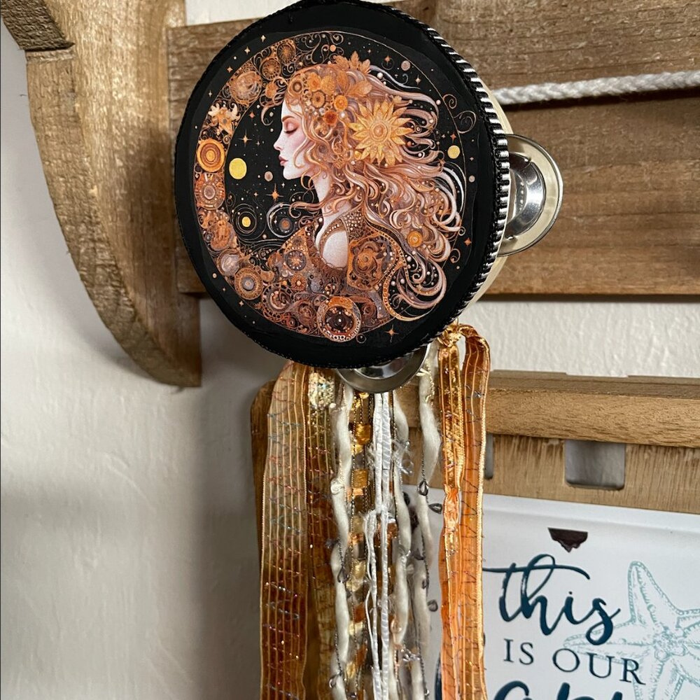 Charmed Moon Goddess Tambourine Wall Art, Bodhi Gifts NWOT - Picture 2 of 6